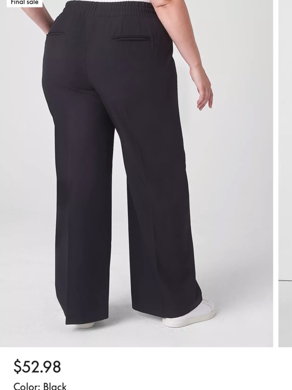 Lane Bryant wide leg dress pants—bundle. Red pair and white pair - Picture 9 of 9